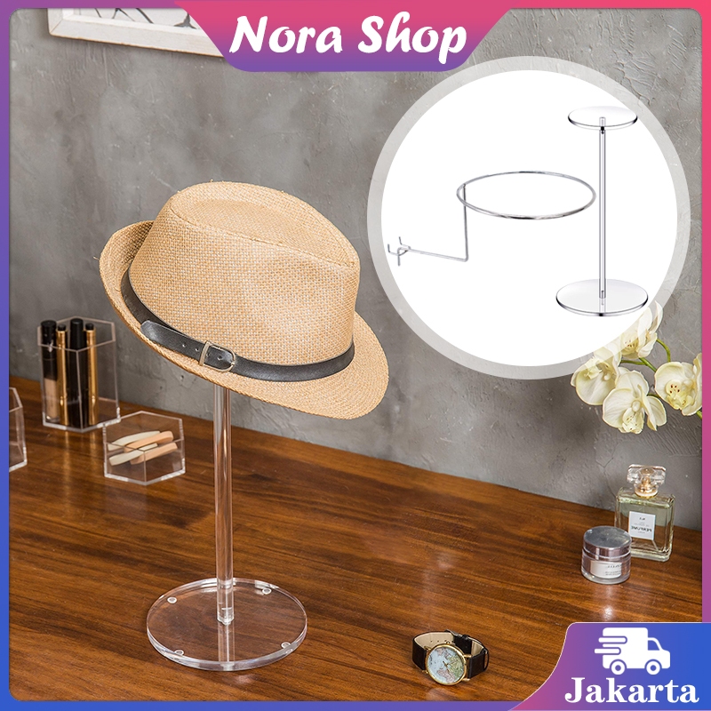 Gantungan Display Topi Hook Tebal Display Tiang Tempat Stand Display Topi Holder Display Topi