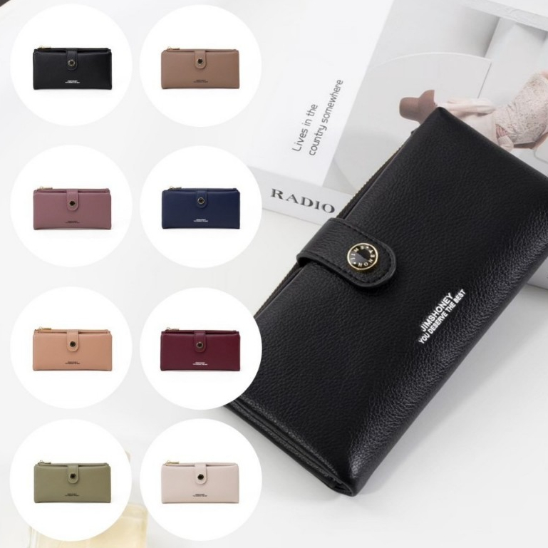JIMS HONEY GABY WALLET Dompet Lipat Panjang Wanita Cewek Fashion Jimshoney Casual Terbaru