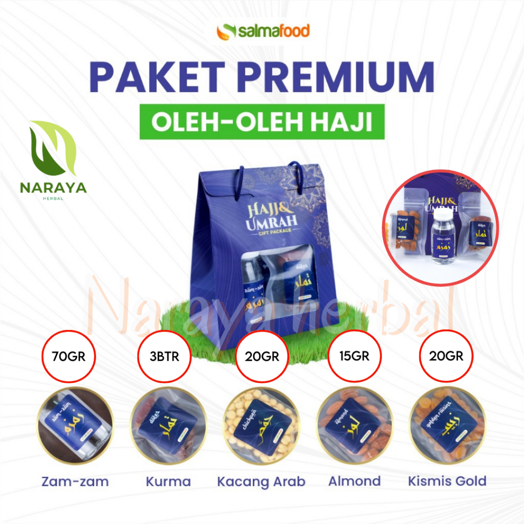 

PAKET PREMIUM - Hampers Oleh Oleh Haji dan Umrah Lengkap - Souvenir Haji BISA INSTAN