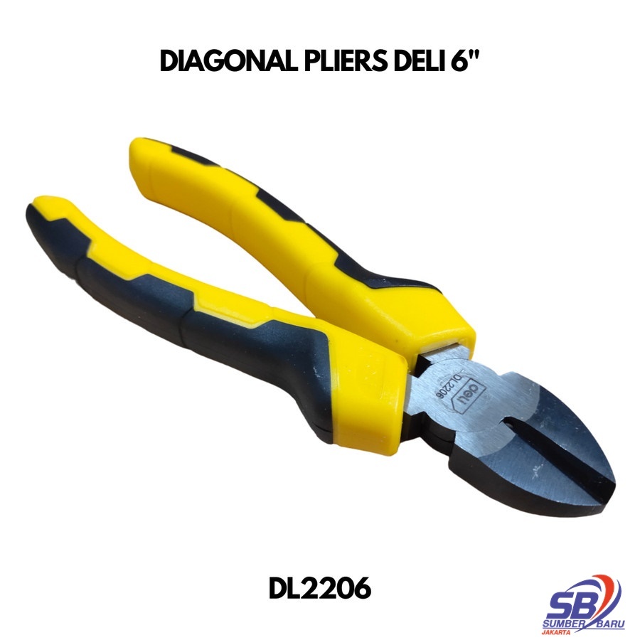 Tang Potong Kawat DELI 6" Inch Diagonal Cutting Nippers Pliers SBJ