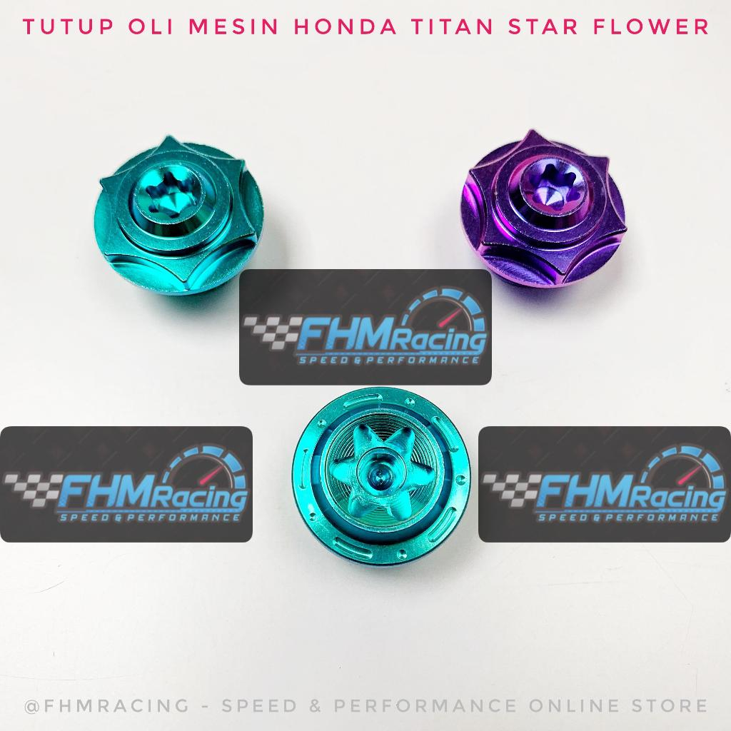 Tutup Oli Mesin Honda Star Flower Titanium
