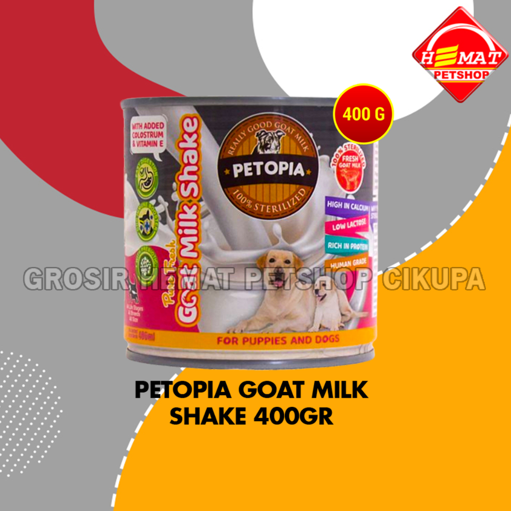 Susu Anjing Petopia Goat Milk Shake Puppy 400 Gram