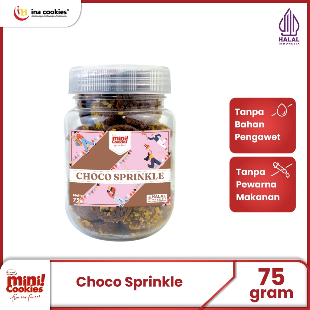 

Mini Cookies Choco Sprinkle by Ina Cookies