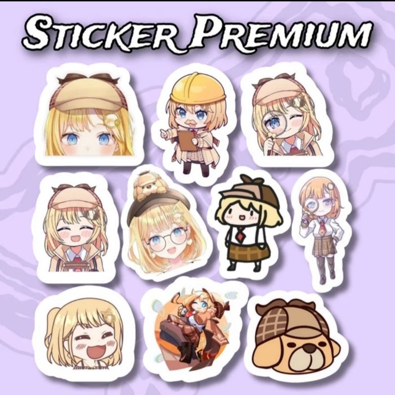 

Sticker Watson Amelia Vtuber HoloLive Pack 10pcs Premium Waterproof