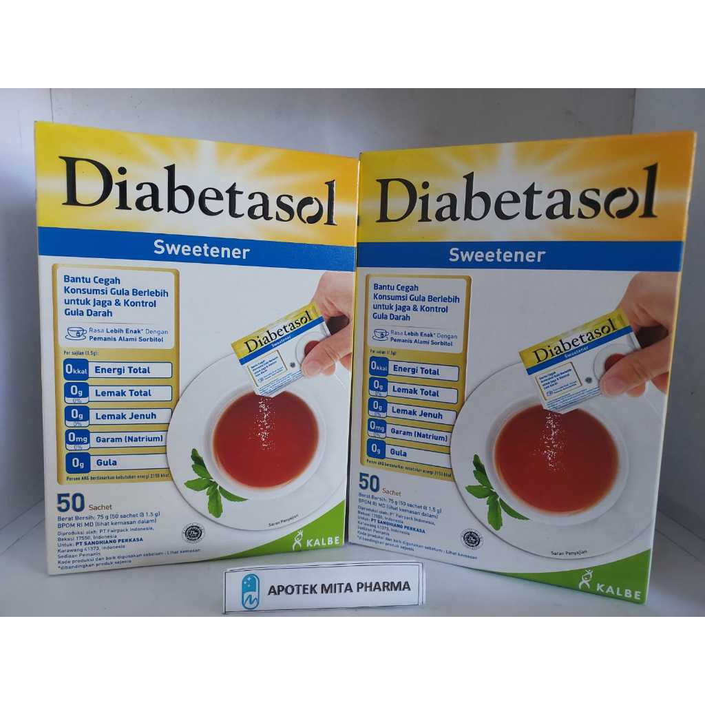 

DIABETASOL SWEETENER 50 SACHET