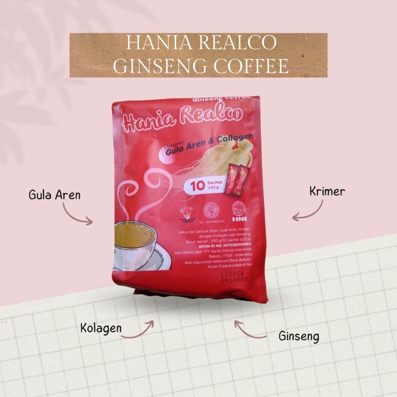 

HANIA REALCO GINSENG COFFEE