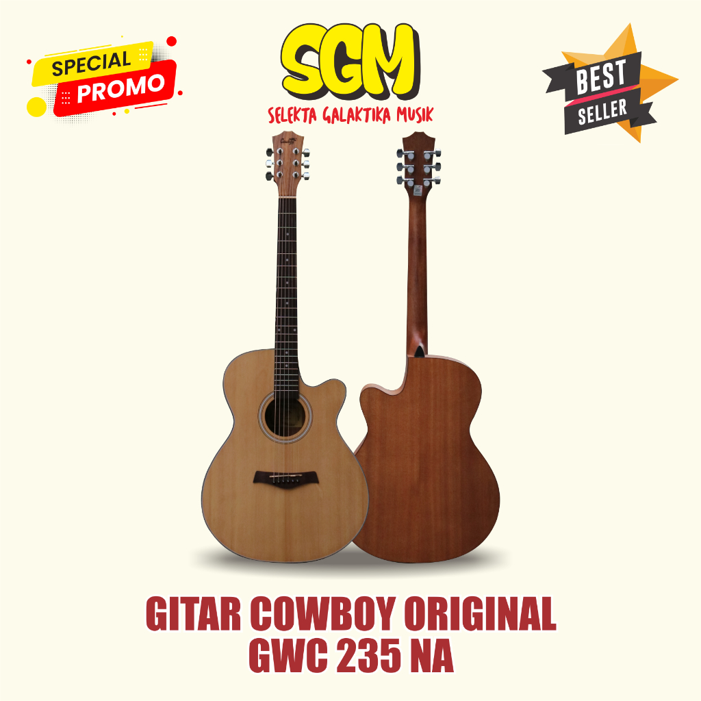GITAR AKUSTIK ORIGINAL COWBOY GWC 235 NA GWC 240 NA GW 240 NA