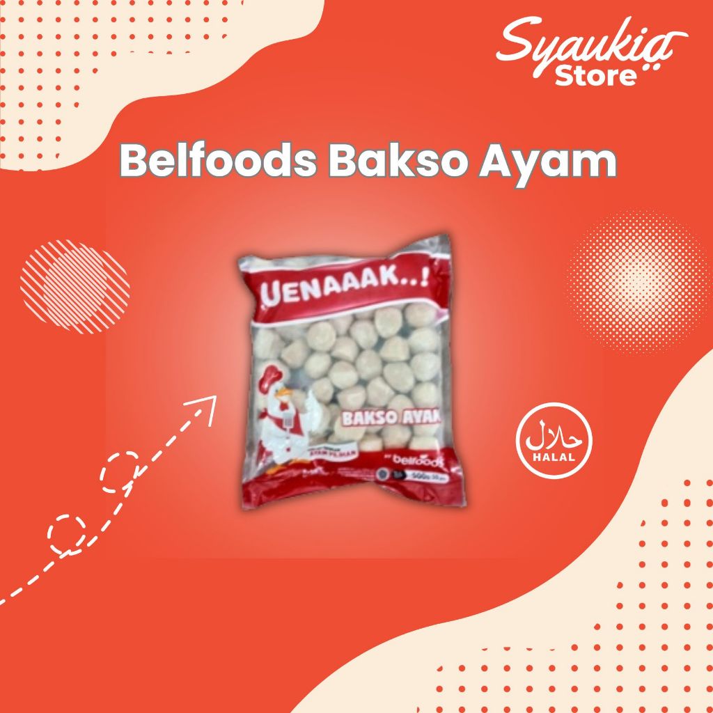 

Depot Mart Belfoods Bakso Ayam 500GR / Bakso / Ayam / Enak