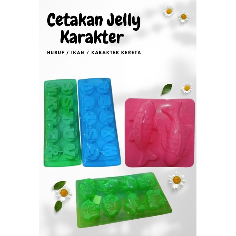 Cetakan agar-agar/ Cetakan puding/ Cetakan jelly huruf/