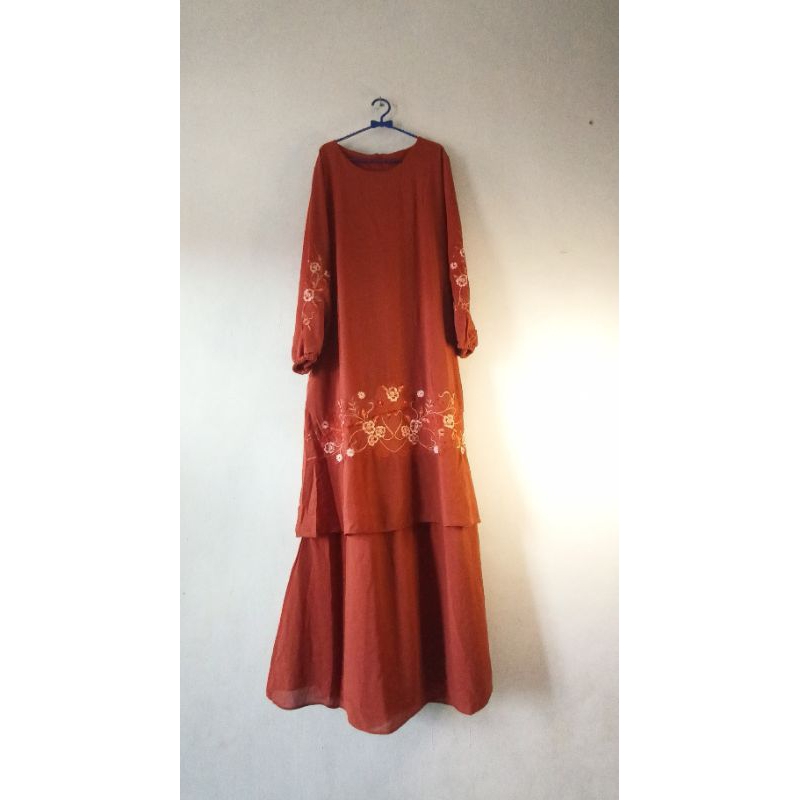 Gamis Malaysia Motif Premium, Dijamin Bagus 100%