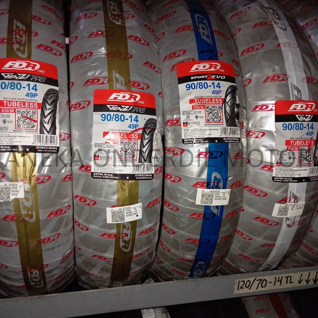 Ban FDR 90/80 ring 14 Tubeless