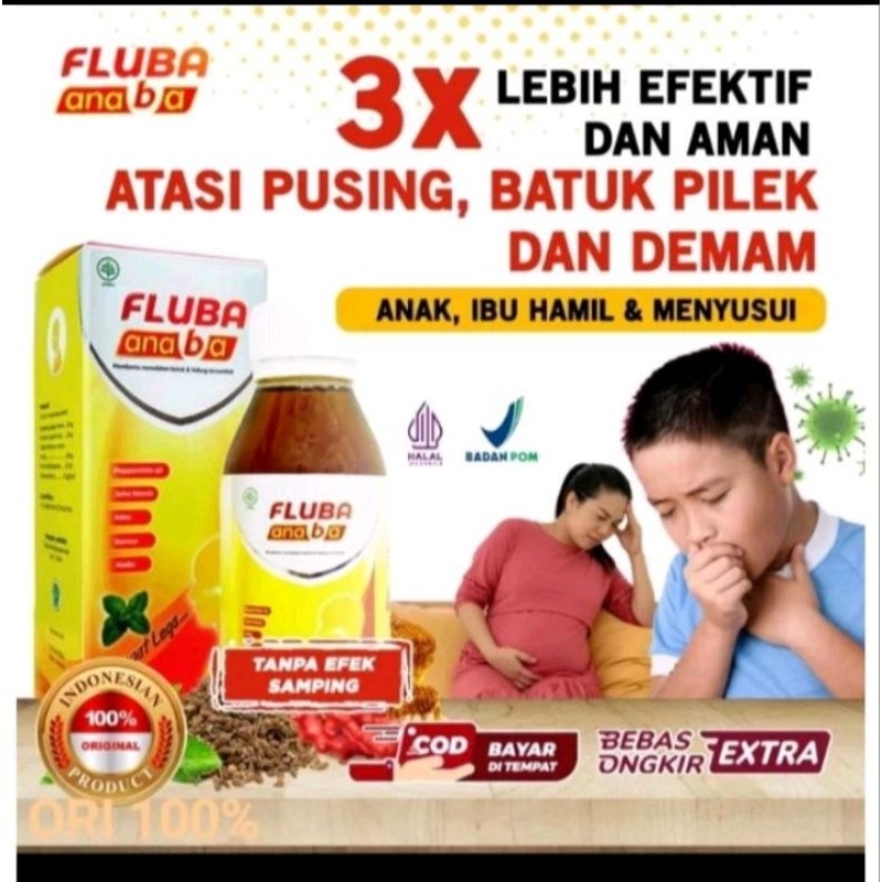 FLUBA ANABA Legakan batuk anak&dewasa_ fluba anaba original