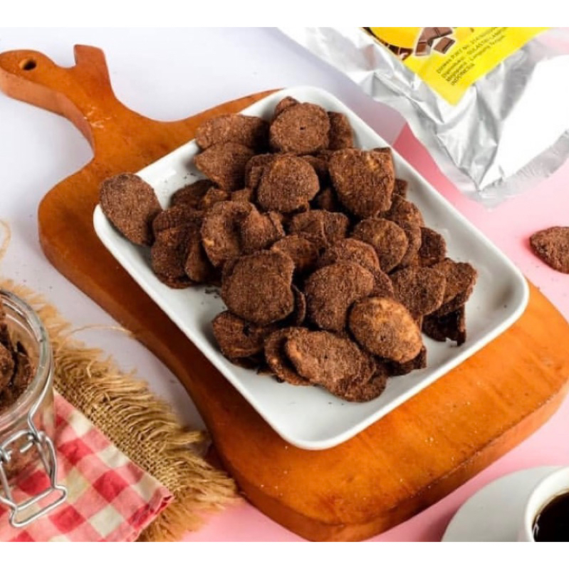 

GROSIR 5KG KERIPIK PISANG ANEKA RASA COKLAT