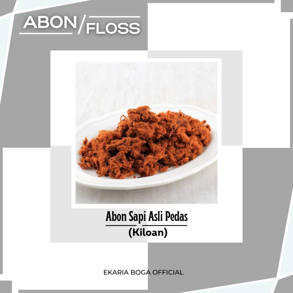 

FLOSS | ABON SAPI CAP ASLI | ABON ASLI PEDAS 100GR