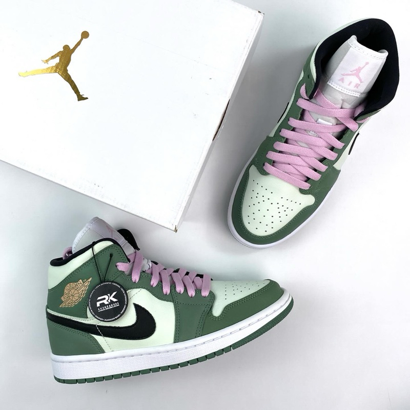 Air Jordan 1 Mid Dutch Green 100% Authentic