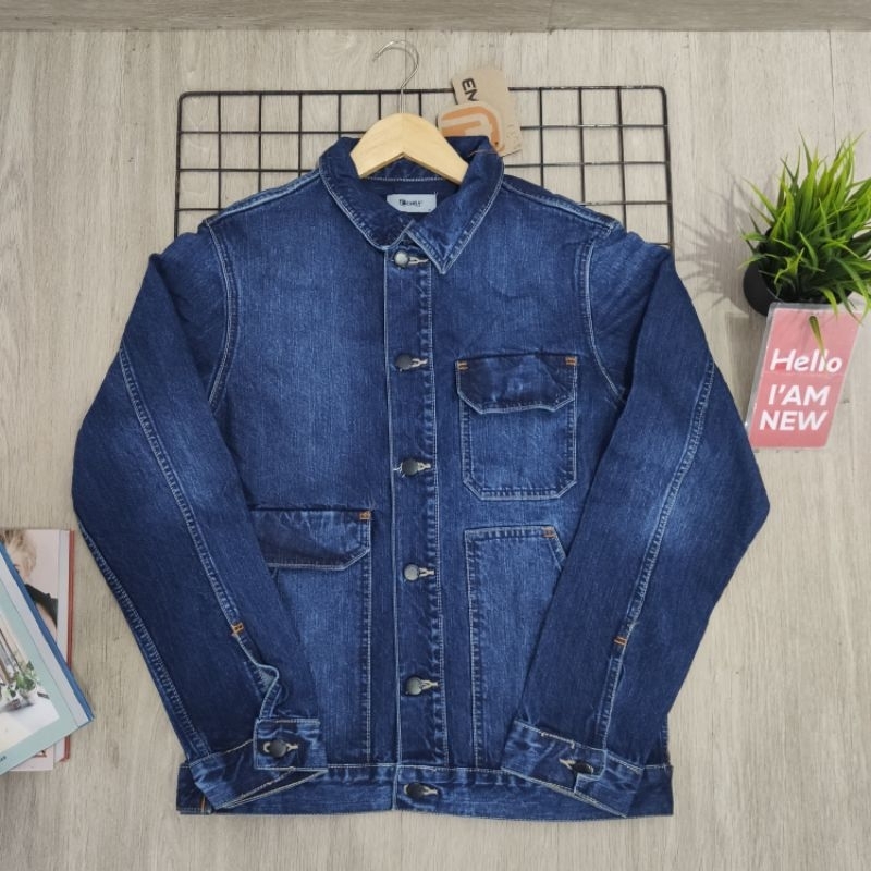 jaket jeans emba pria original