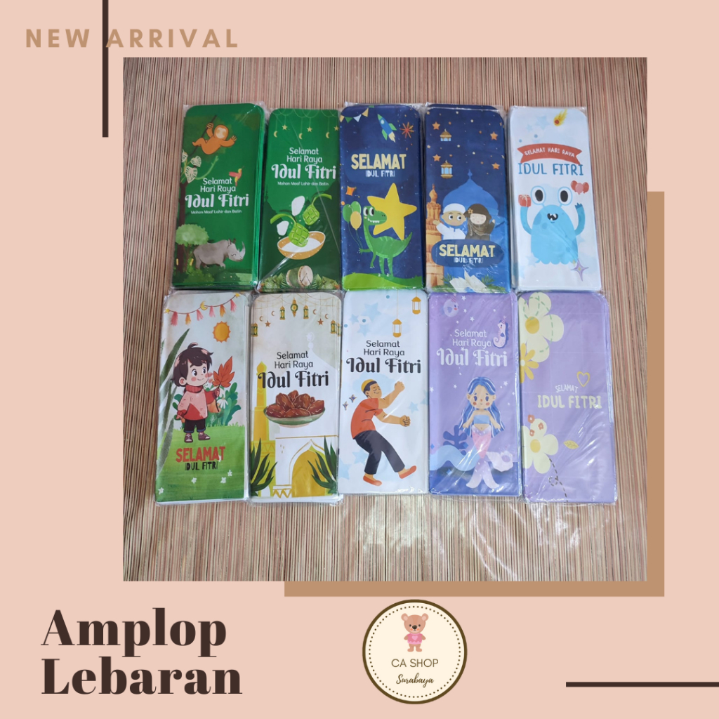 

[ READY SAMARINDA ] Amplop Lebaran Pack 10 Lembar | Amplop Idul Fitri 10pcs | Amplop Karakter Lucu