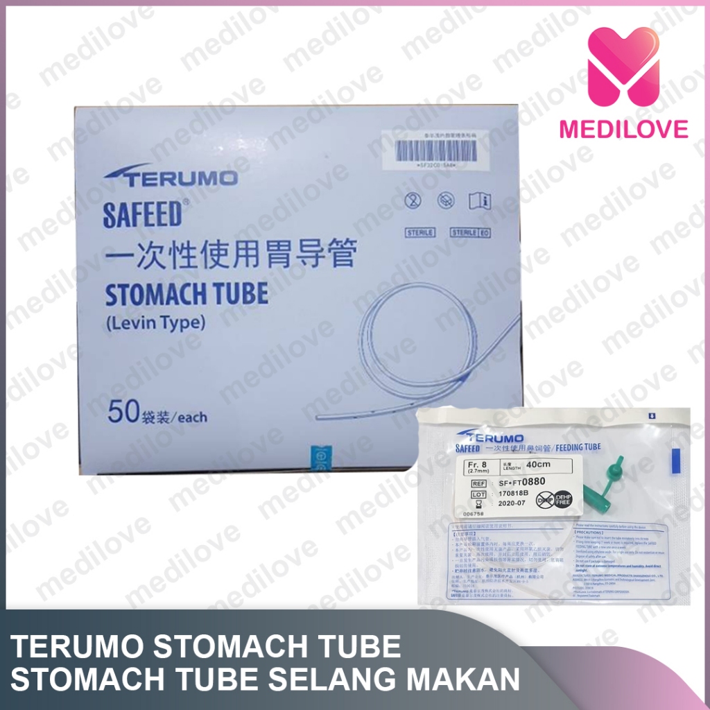 NGT Stomach Tube Terumo / NGT Terumo FR 12 14 16 18 Pcs / TERUMO STOMACH TUBE / TERUMO SELANG MAKAN