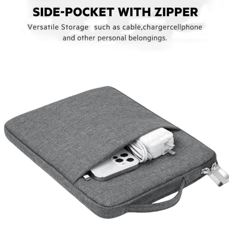 MH - Tas Laptop Macbook Pro / Air 13-14 inch Bahan Fabric Anti Air TLF8