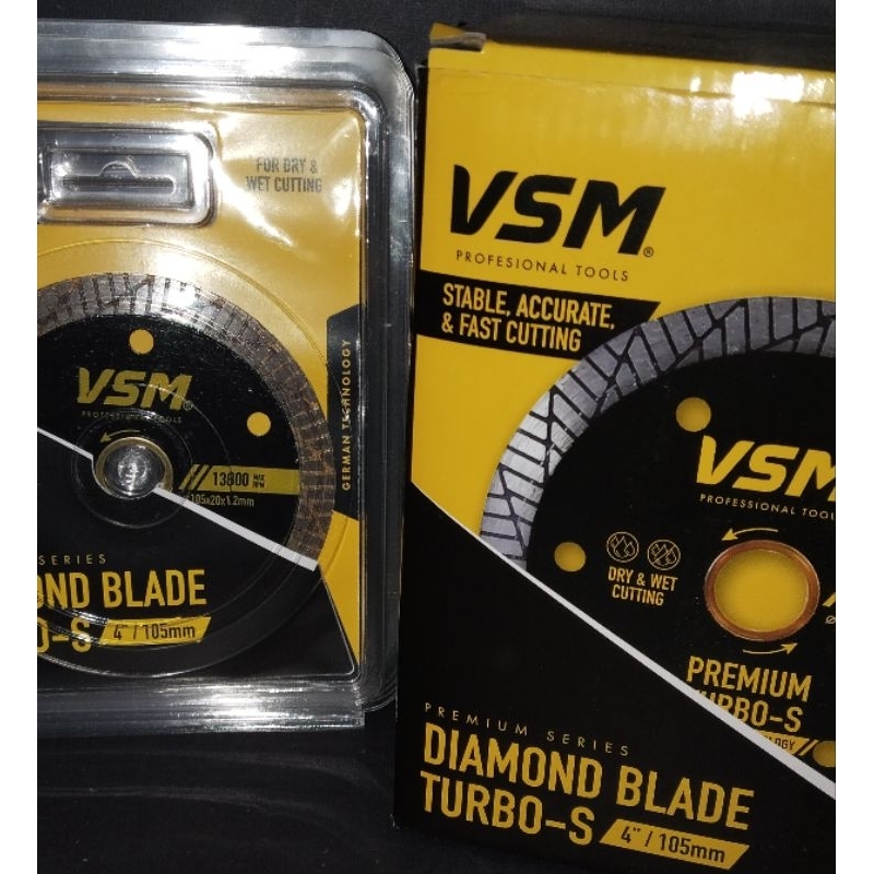 DIAMONDS WHEEL/POTONG GRANIT 4" VSM TURBO-S /TURBO SLIM