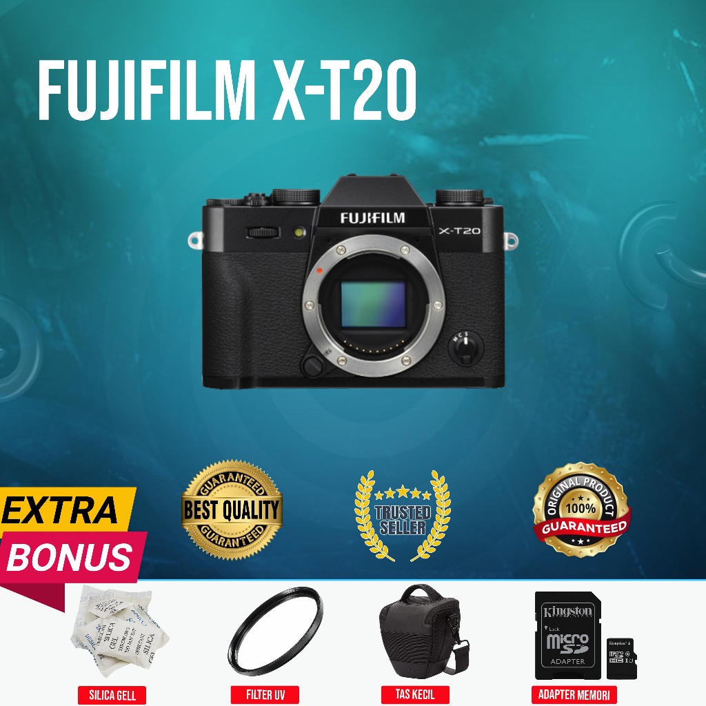 [GUBUK KAMERA] MIRRORLESS FUJIFILM FUJI XT20 X-T20 BODY ONLY ORIGINAL NORMAL MULUS MURAH (SECOND)