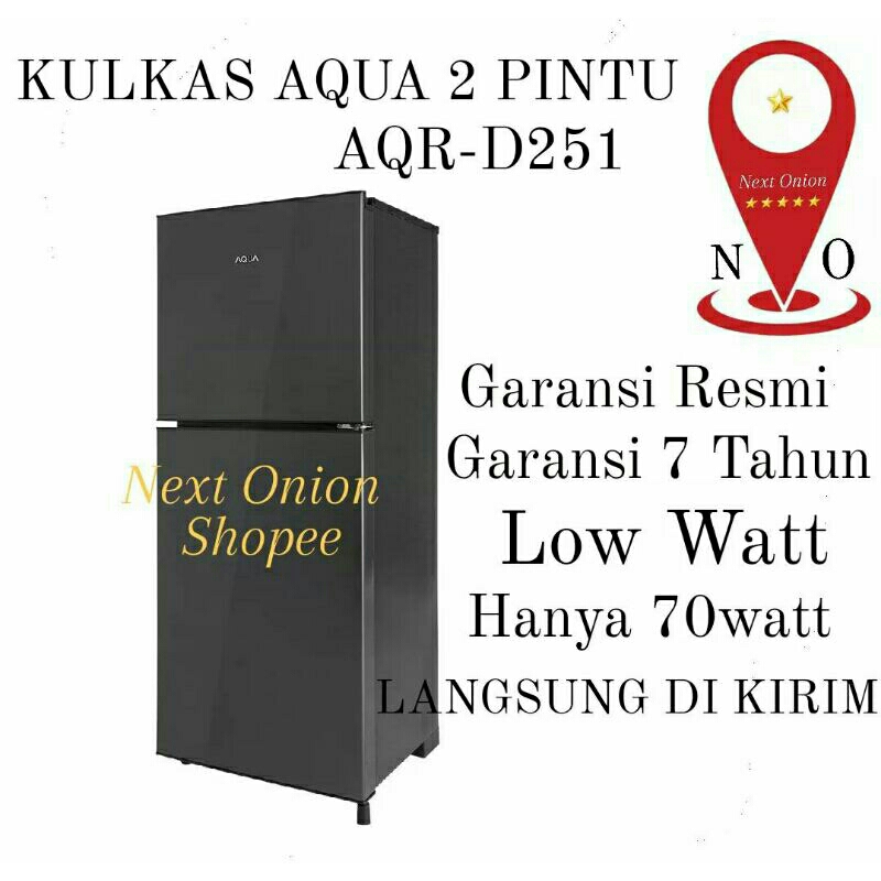 KULKAS AQUA 2 PINTU AQR-251