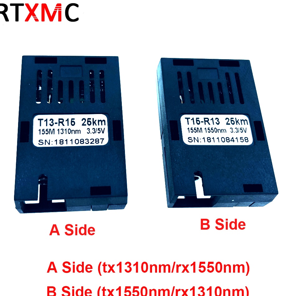 LANGSUNG ATC 2 PCS 155M Single Fiber SC Konektor BIDI 2 KM 19 ul untuk 1M Media Converter HTB31