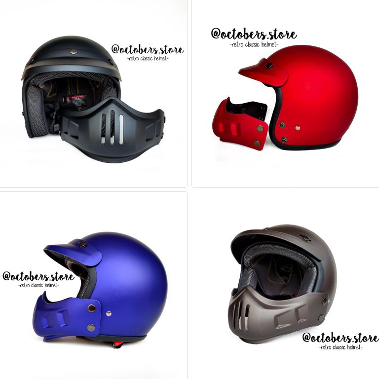 Hot Sale HELM CAKIL MODULAR HALF FACE  FULL FACE  HELM RETRO  HELM BOGO