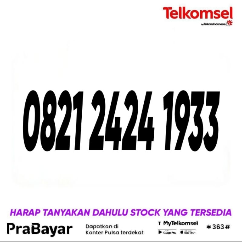 Nomor Cantik TELKOMSEL 1933