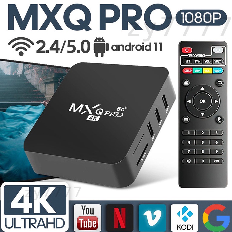 SALE STB Android TV Box Mxq Pro 5g 16gb256gb Set Top Box TV Digital Stb Android TV Full Root Unlock 