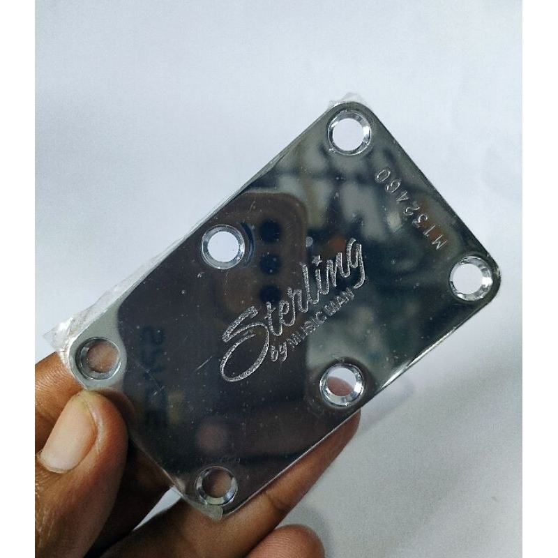 Neck Plate Bass Sterling By Musicman erniball Original Chrome