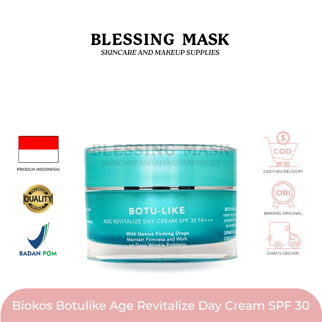 Biokos Botulike Age Revitalize Day Cream SPF 30 PA+++ | Night Cream | Serum Wajah 30mL