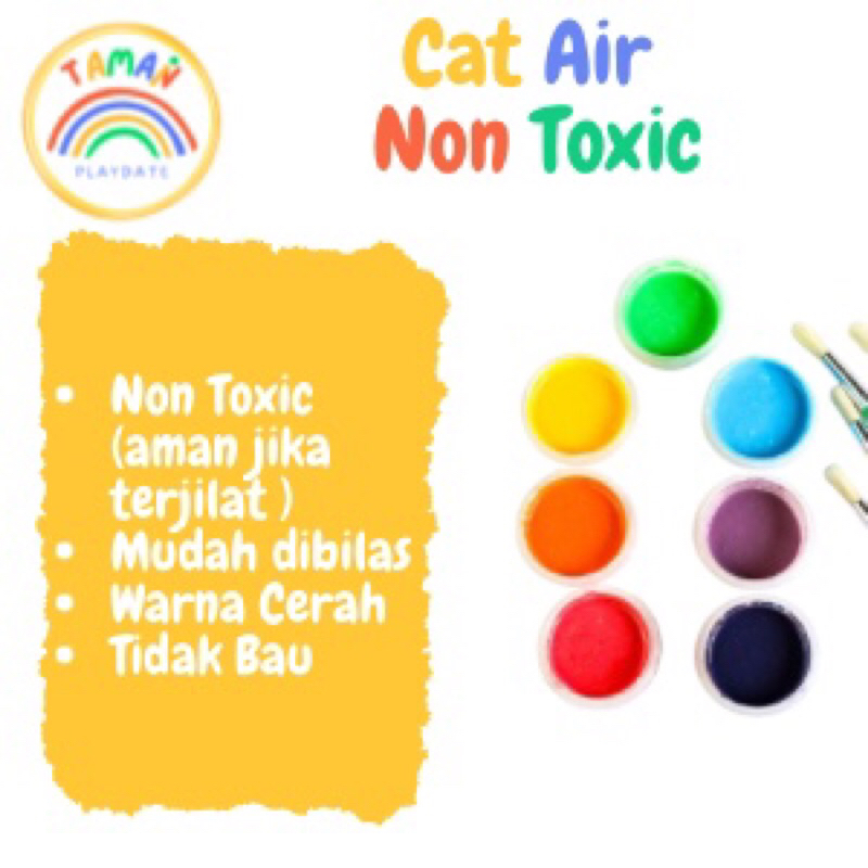 

Cat Air Non Toxic Lukis Warna Edukasi Anak Paint Montessori