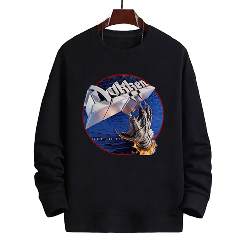 Crewneck Dokken Tooth and Nail Sweater Bahan Cotton Fleece