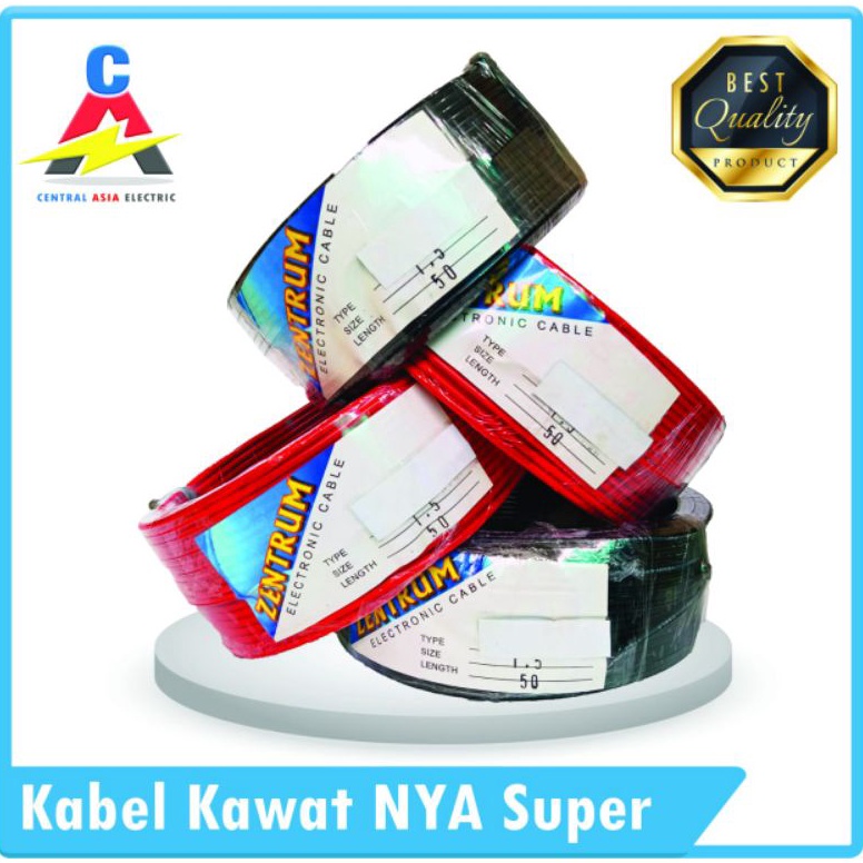 MENARIK Kabel Listrik Kawat NYA Super 1 x 15 4 Meter Kawat Besar