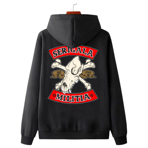 Sweater Hoodie Band Seringai Serigala Militia Hoodie Bahan Cotton Fleece | Jumper & Zipper