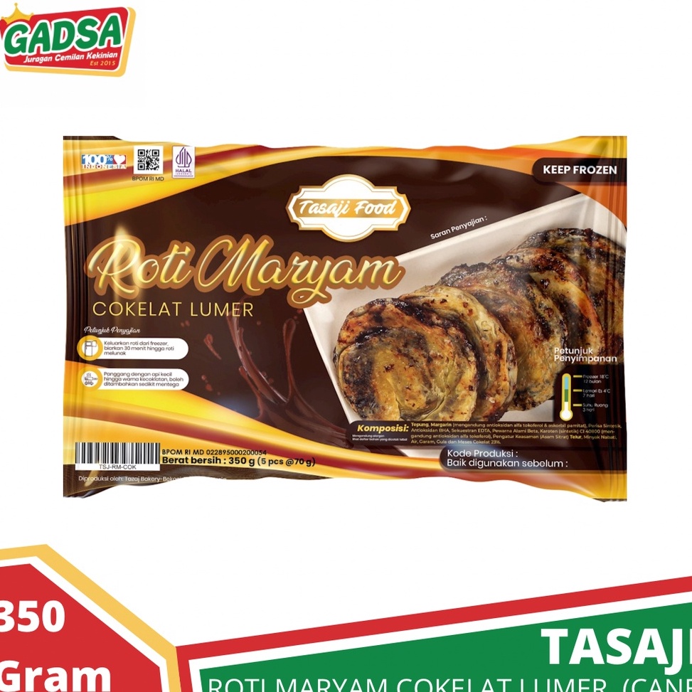 

HBP492 XG34448 Roti Maryam Cokelat Lumer Roti Cane Coklat Lumer