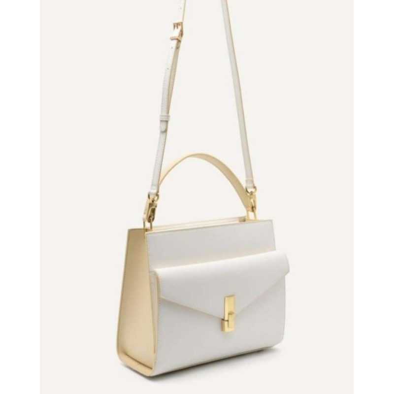 Pedro Lea Leather Top Handle Bag