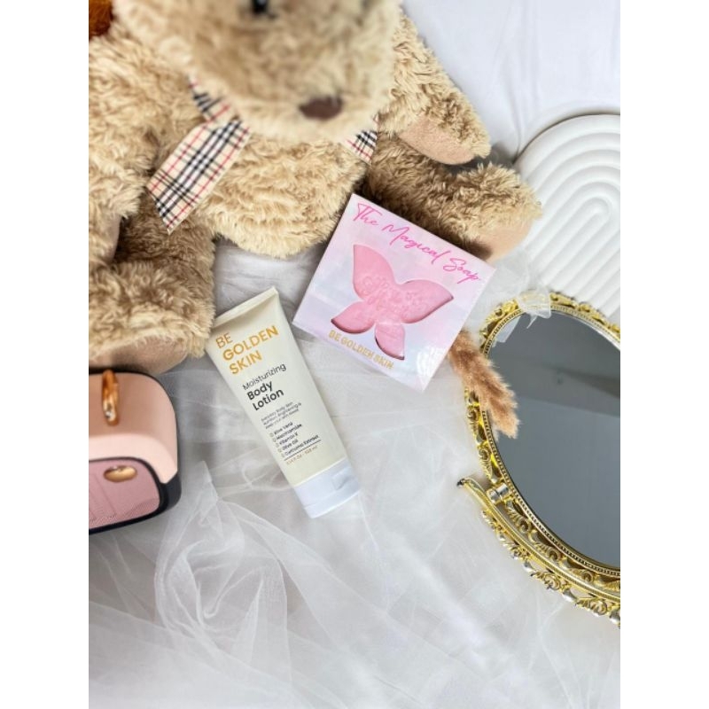 sabun & lotion be golden skin / magical soap & lotion be golden skin / begolden skin