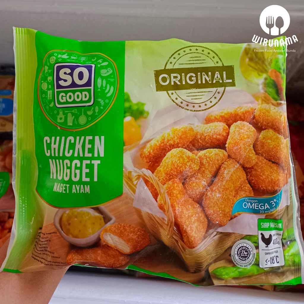 

So Good Chicken Nugget Original 400 Gram Nuget Ayam Siap Saji Tinggal Goreng Frozen Food Yogyakarta Jogjakarta