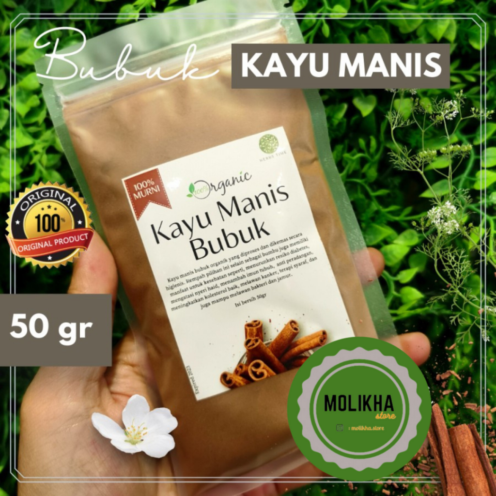 

Kayu Manis Murni Bubuk Organik Premium Cinnamon Powder