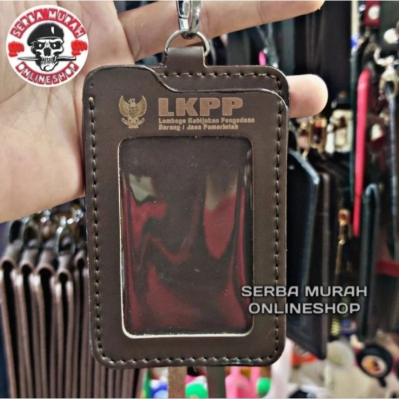 

HOLDER KALUNG ID CARD LOGO LKPP COKLAT BEST QUALITY PREMIUM