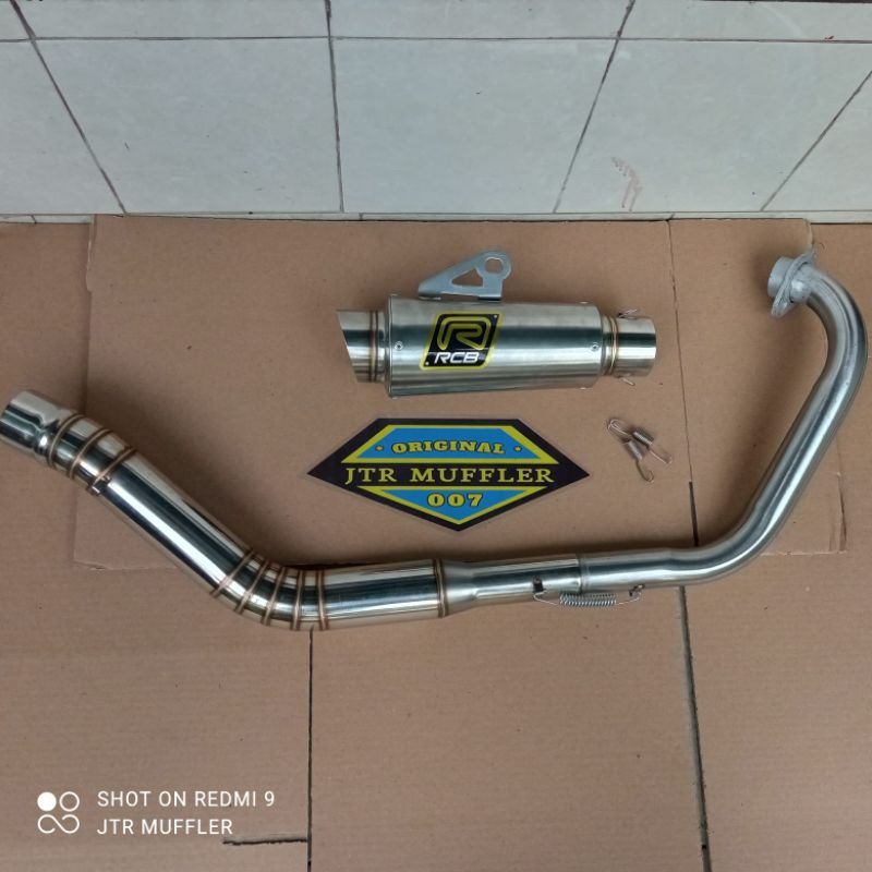 Knalpot Rcb Vixion R15 satria fu Sonic 150 Supra gtr jupiter mx 135 Verza gsx r150 mx king cbr 150r 