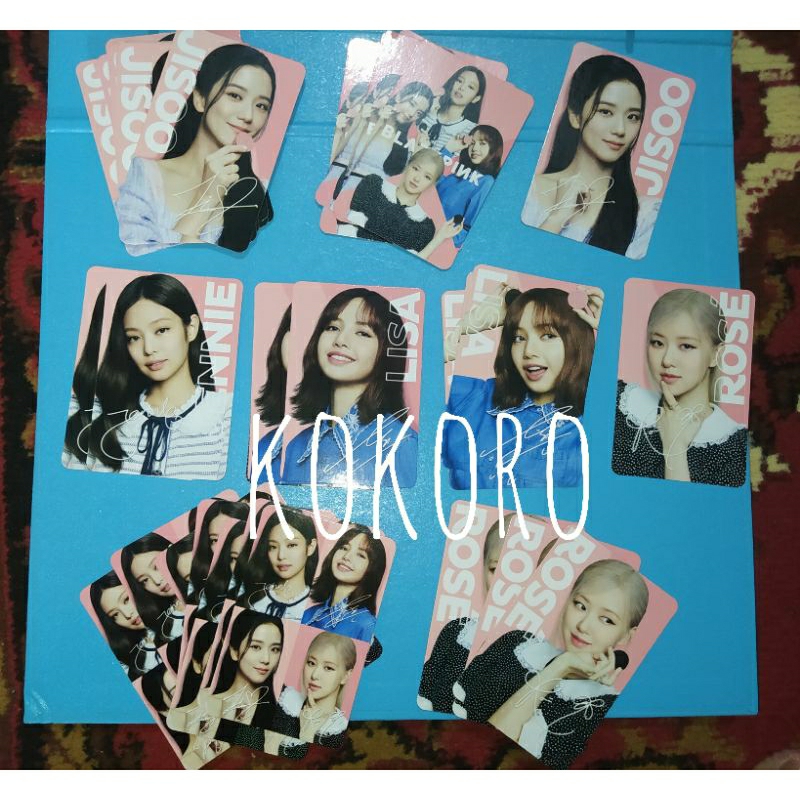 PHOTOCARD PC BLACKPINK JISOO ROSE JENNIE LISA