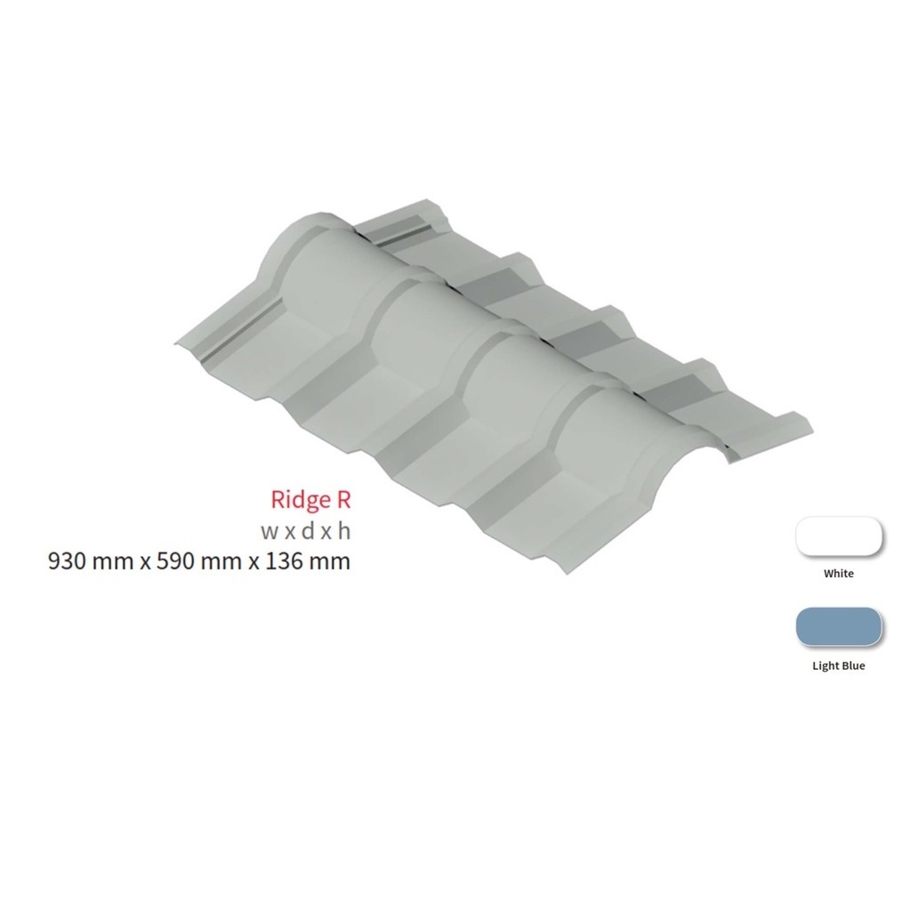 Onduplast Nok Atas Atap Ridge Top 93x59x13.6 Cm