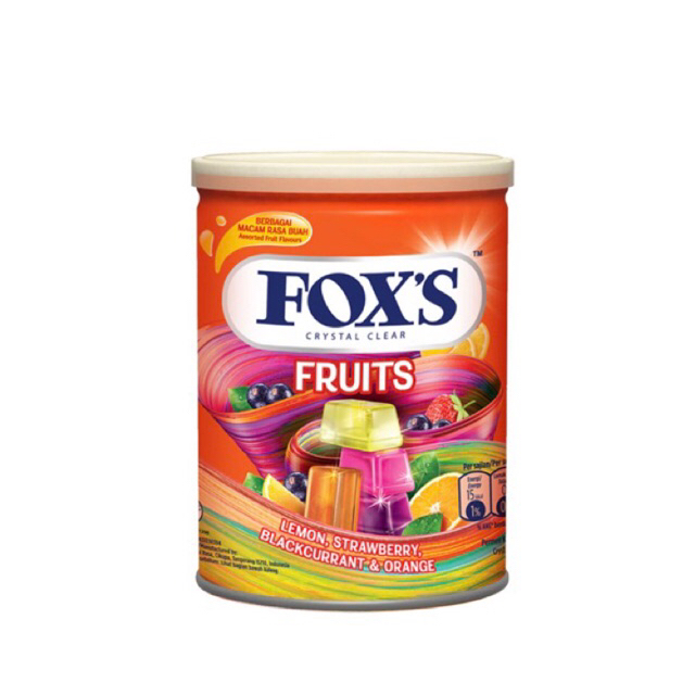 

FOX'S Crystal Clear Fruits Permen Kaleng 180 g