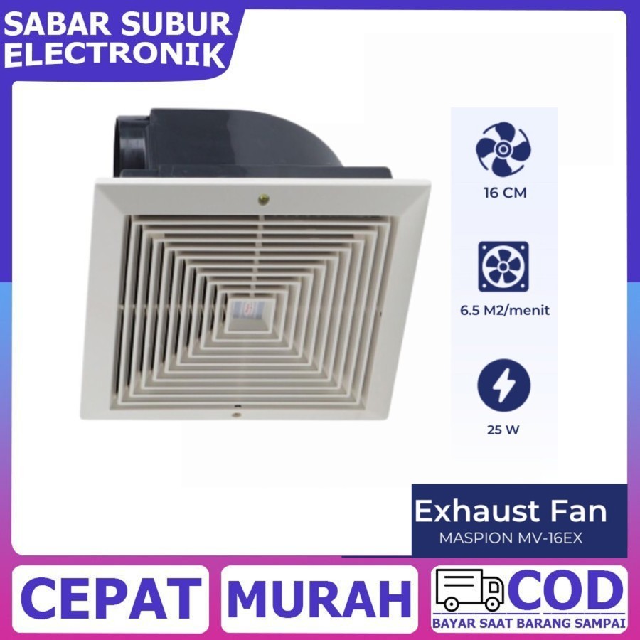 Maspion Exhaust Fan Plafon 6 Inch MV 16EX