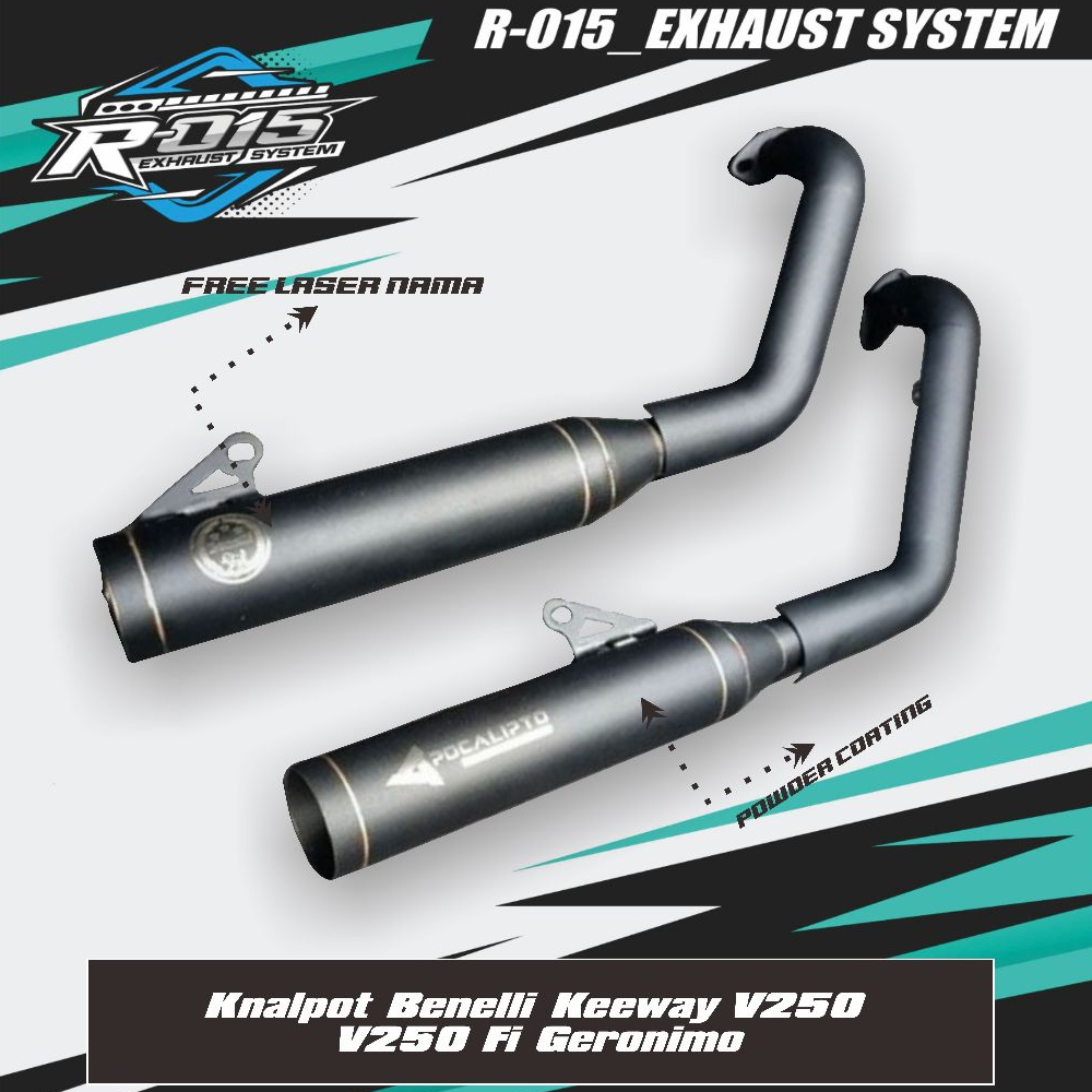 Knalpot Benelli Keeway V250  V250 Fi Geronimo - R015