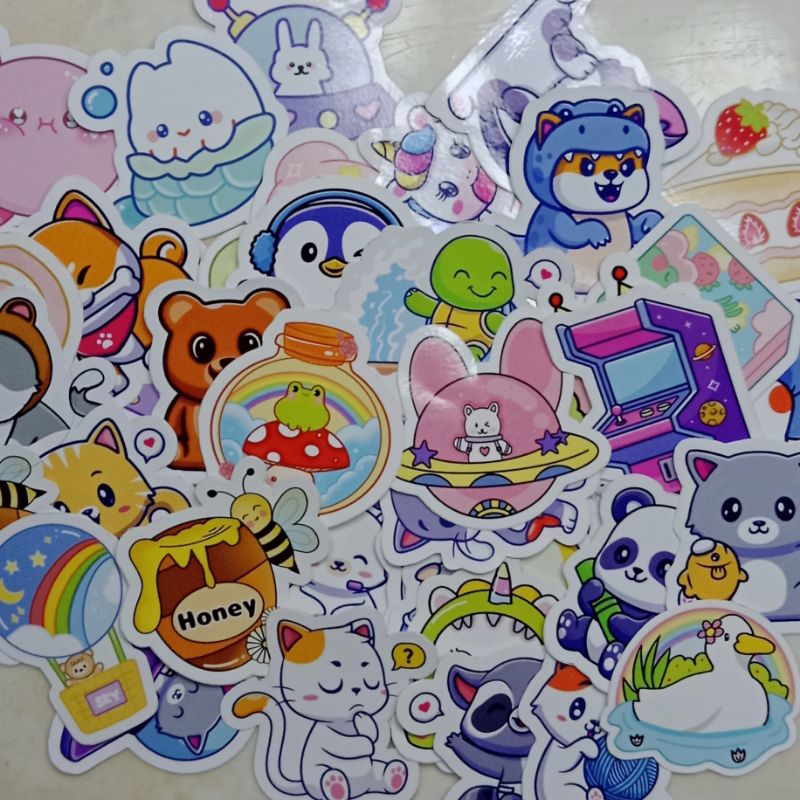 

STICKER LUCU AESTHETIC STICKER VYNIL ANTI AIR (PART 1)