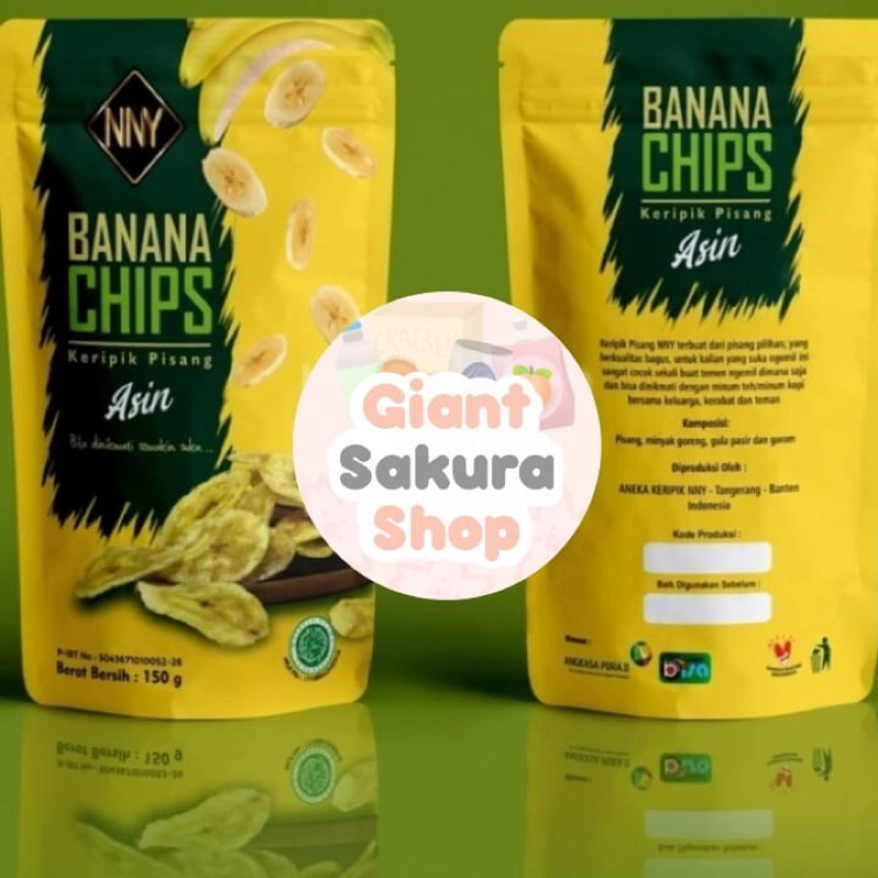

Banana Chips NNY Asin / keripik pisang